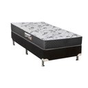 Ver imagem 1 de Cama Box Solteiro: Colchão Espuma Herval D28/AG65 Ortopedic Black + Base CRC Suede Black(88x188)