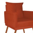 Ver imagem 2 de Poltrona Decorativa Nina Plus Suede Laranja