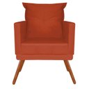 Ver imagem 3 de Poltrona Decorativa Nina Plus Suede Laranja