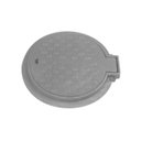 Ver imagem 1 de Tampa Tampão Chão Articulado Redondo Ferro Passagem 35x35cm