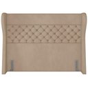 Ver imagem 4 de Cabeceira Cama Box Casal King 195 cm P05 Madrid Veludo Bege - Lyam Decor
