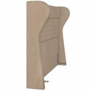 Ver imagem 3 de Cabeceira Cama Box Casal King 195 cm P05 Madrid Veludo Bege - Lyam Decor