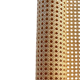Palhinha Indiana Tela Rattan Sextavada Assento Natural Vegetal Celulose 1,00x0,80m - 3
