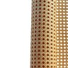 Palhinha Indiana Tela Rattan Sextavada Assento Natural Vegetal Celulose 1,00x0,80m - 3