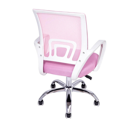 Kit 6 Cadeiras de Escritório Begonia Mesh Ergonômico Rosa - 8