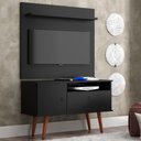 Ver imagem 2 de Painel Para Tv Até 32 Polegadas Com Rack 2 Portas Yan Preto