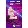 Cadeira Gamer Rosa e Branco Clanm Cl-cm081 - 3