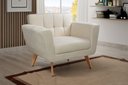 Ver imagem 3 de Conjunto 2 Poltronas Bruna Estilo Living Moderna Decoração Sala Recepção