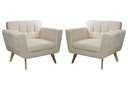 Ver imagem 1 de Conjunto 2 Poltronas Bruna Estilo Living Moderna Decoração Sala Recepção