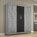 Ver imagem 1 de Guarda-Roupa Casal 6 Portas 4 Gavetas 5648 Móveis Leão
