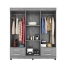 Ver imagem 2 de Guarda-Roupa Casal 6 Portas 4 Gavetas 5648 Móveis Leão