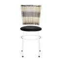 Ver imagem 5 de 4 Cadeiras para Mesa Branca Hawai Cappuccino Premium Cor:preto