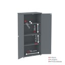 Ver imagem 7 de Armário Alto para Escritório P25 com 2 Portas Pivotantes Cinza/Grafito