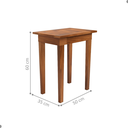 Ver imagem 2 de Mesa Lateral Ripada para Sala Mumbai Castanho