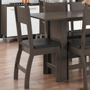 Ver imagem 6 de Kit de 4 Cadeiras Milano com Tecido em Material Sintetico Amendoa/preto