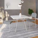 Ver imagem 4 de Mesa para Sala de Jantar Quadrada 90cm Barcelona Branco