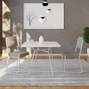Ver imagem 5 de Mesa para Sala de Jantar Quadrada 90cm Barcelona Branco