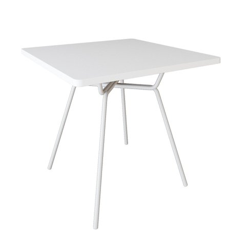 Mesa para Sala de Jantar Quadrada 90cm Barcelona Branco