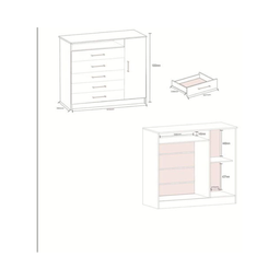 Cômoda Vicenza New Mocaccino Rustico - 2