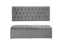 Ver imagem 1 de Kit Painel e Calçadeira Imperatriz 138 cm Suede Cinza