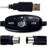 Cabo Conversor Midi Usb 2.0 Suporte Adaptador - 4