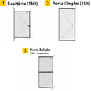 Ver imagem 2 de Kit Box Certo Branco - 2,20 de Altura - Original Ideia Glass