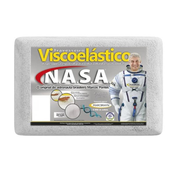 Travesseiro Marcbrayn Viscoelástico Nasa Master 12 Prata