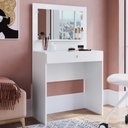 Ver imagem 2 de Penteadeira Camarim 1 Gaveta Com Colmeia Star A05 Branco - Mpozenato