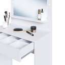 Ver imagem 3 de Penteadeira Camarim 1 Gaveta Com Colmeia Star A05 Branco - Mpozenato