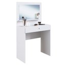 Ver imagem 1 de Penteadeira Camarim 1 Gaveta Com Colmeia Star A05 Branco - Mpozenato