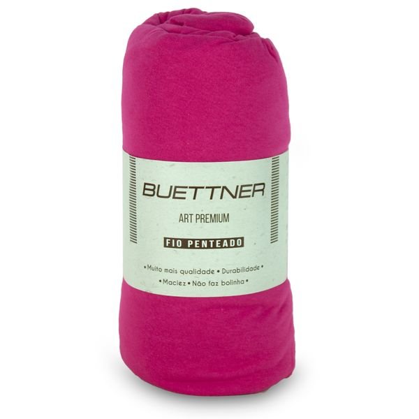 Lençol Avulso Queen Buettner com Elástico Malha 200 Art Premium - Pink - 2