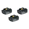 Kit 3 Baterias Makita 18v 3ah Li-ion Lítio Bl1830 Com Visor - 1