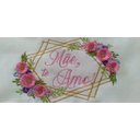 Ver imagem 3 de Toalha Bordada de Mão Lavabo com Flores em Relevo Mãe Te Amo. Cor: Branco. Marca: Dohler Artesanalle