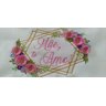 Toalha Bordada de Mão Lavabo com Flores em Relevo Mãe Te Amo. Cor: Branco. Marca: Dohler Artesanalle - 3