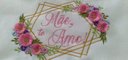 Ver imagem 3 de Toalha Bordada de Mão Lavabo com Flores em Relevo Mãe Te Amo. Cor: Branco. Marca: Dohler Artesanalle