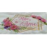 Toalha Bordada de Mão Lavabo com Flores em Relevo Mãe Te Amo. Cor: Branco. Marca: Dohler Artesanalle - 2