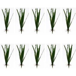 10 Folha Orquidea Raizes Arranjos Artificiais Flores 60 Cm - 1