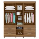 Ver imagem 4 de Cômoda Astral e Guarda Roupa Casal Guarujá Amêndola Touch - Demóbile