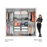Guarda-Roupa Casal 8 Portas 4 Gavetas Espelho Branco Carraro - 5
