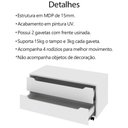 Ver imagem 5 de Conjunto 3 Peças para Banheiro Bn3600x43x44 Branco Tecno Mobili Branco