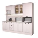 Ver imagem 2 de Armário de Cozinha Completa com Balcão Milla Home Duo Carraro Branco