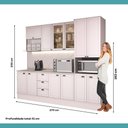 Ver imagem 7 de Armário de Cozinha Completa com Balcão Milla Home Duo Carraro Branco