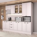Ver imagem 1 de Armário de Cozinha Completa com Balcão Milla Home Duo Carraro Branco