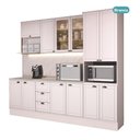 Ver imagem 3 de Armário de Cozinha Completa com Balcão Milla Home Duo Carraro Branco
