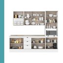 Ver imagem 6 de Armário de Cozinha Completa com Balcão Milla Home Duo Carraro Branco