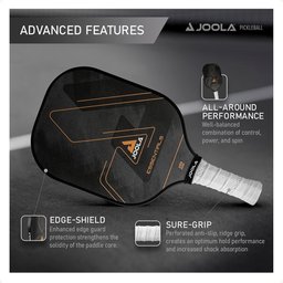 Raquete de Pickleball Joola Essentials, Preta - 6