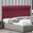 Ver imagem 2 de Cabeceira Tóquio 100 cm Suede Vermelho Vinho