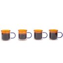 Ver imagem 1 de Kit 4 canecas de vidro de café ou chá parede dupla - Oikos