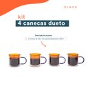 Ver imagem 2 de Kit 4 canecas de vidro de café ou chá parede dupla - Oikos