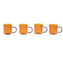 Ver mais imagens de Kit 4 canecas de vidro de café ou chá parede dupla - Oikos